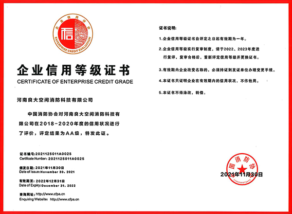 军巡铺获AA级企业信用等级证书 军巡铺获AA级企业信用等级证书
